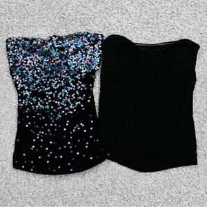 Lot of 2 Women's Tube Tops • Express and NY&Co